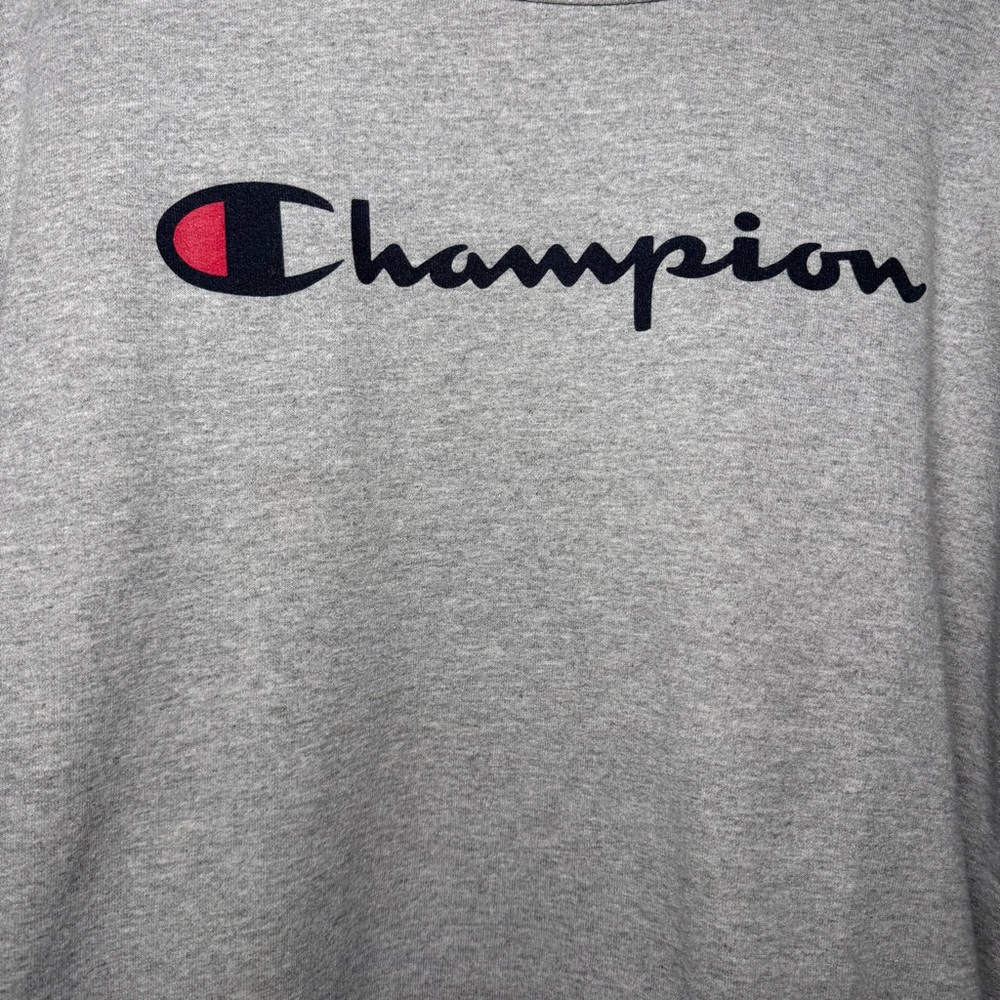 Champion Vintage Classic Gray Crewneck Sweatshirt Athleticwear Medium - Picture 4 of 11